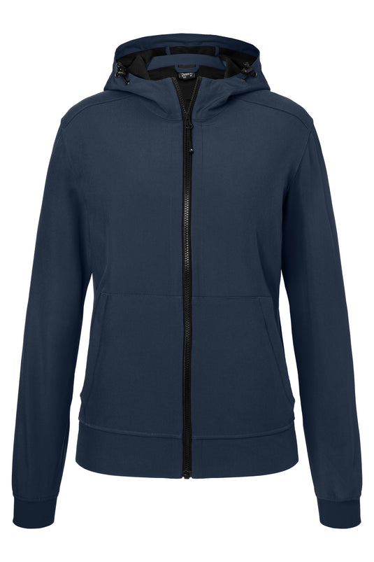 Softshelljacke mit Kapuze im sportlichen Design - JN1145