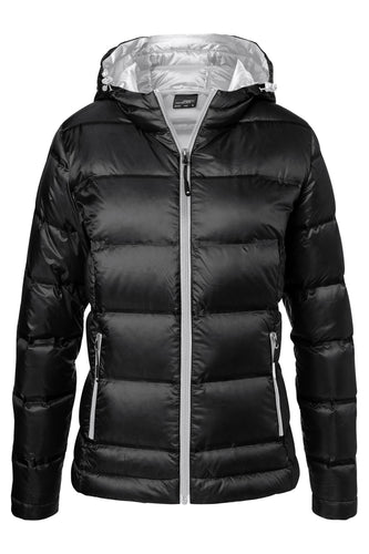 Damen Daunenjacke mit Kapuze in neuem Design, Steppung der Jacke ist geklebt und nicht genäht - JN1151