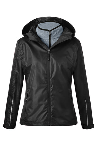 Funktionelle Doppeljacke, 3 Tragevariationen, vielseitig einsetzbar, Fleece-Innenjacke leicht auszippbar Damen - JN1153