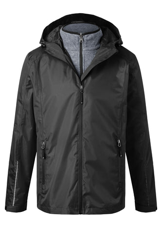 Funktionelle Doppeljacke, 3 Tragevariationen, vielseitig einsetzbar, Fleece-Innenjacke leicht auszippbar Herren - JN1154
