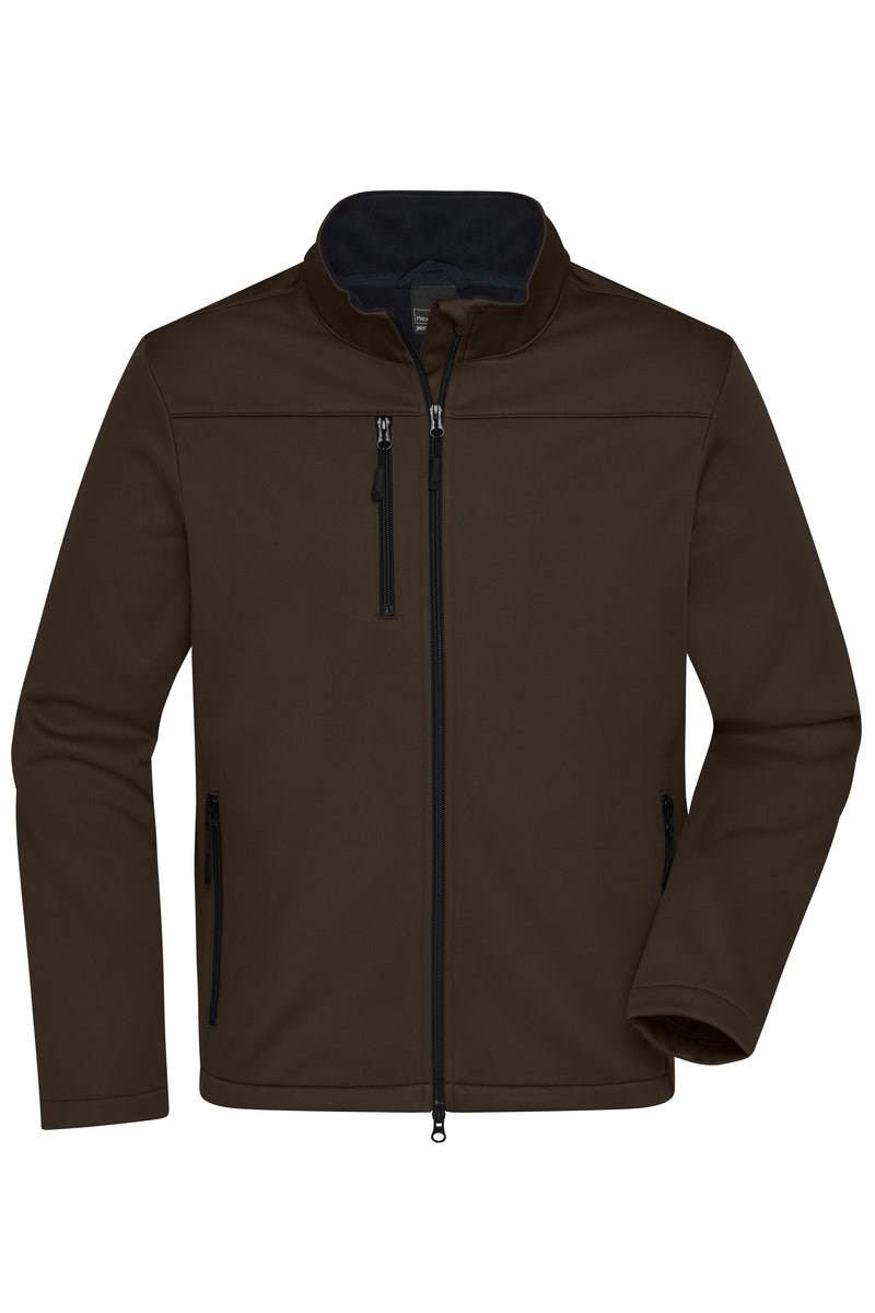 Laden Sie das Bild in Galerie -Viewer, Klassische Softshelljacke im sportlichen Design aus recyceltem Polyester - Herren - JN1172
