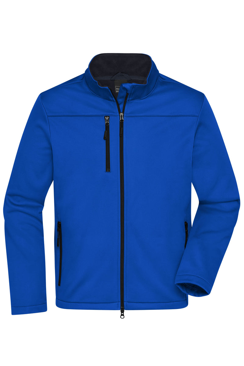 Laden Sie das Bild in Galerie -Viewer, Klassische Softshelljacke im sportlichen Design aus recyceltem Polyester - Herren - JN1172
