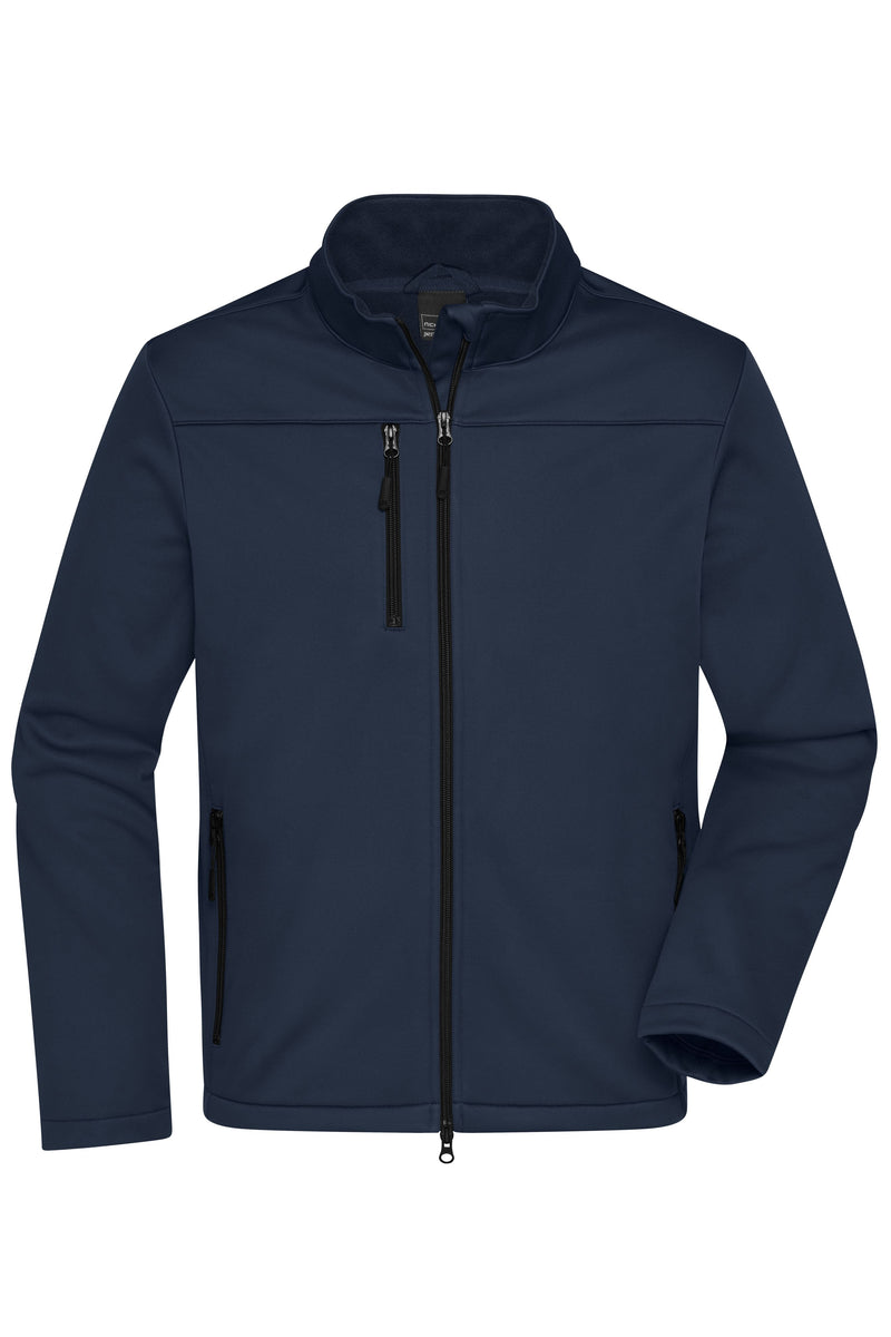 Laden Sie das Bild in Galerie -Viewer, Klassische Softshelljacke im sportlichen Design aus recyceltem Polyester - Herren - JN1172
