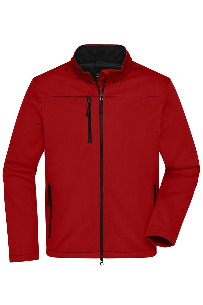 Laden Sie das Bild in Galerie -Viewer, Klassische Softshelljacke im sportlichen Design aus recyceltem Polyester - Herren - JN1172
