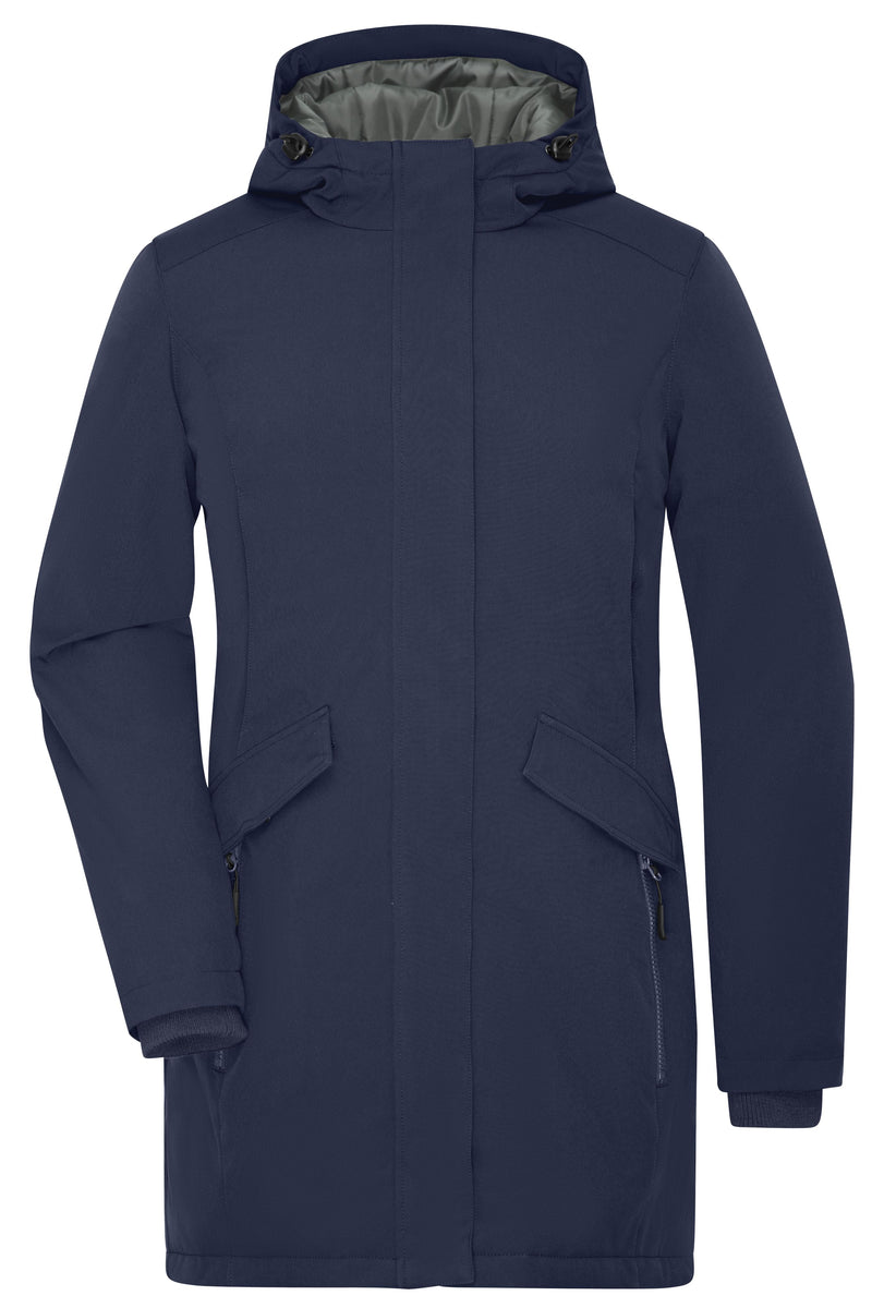 Laden Sie das Bild in Galerie -Viewer, Klassischer, wattierter Parka mit angeschnittener Kapuze - Damen - JN1175
