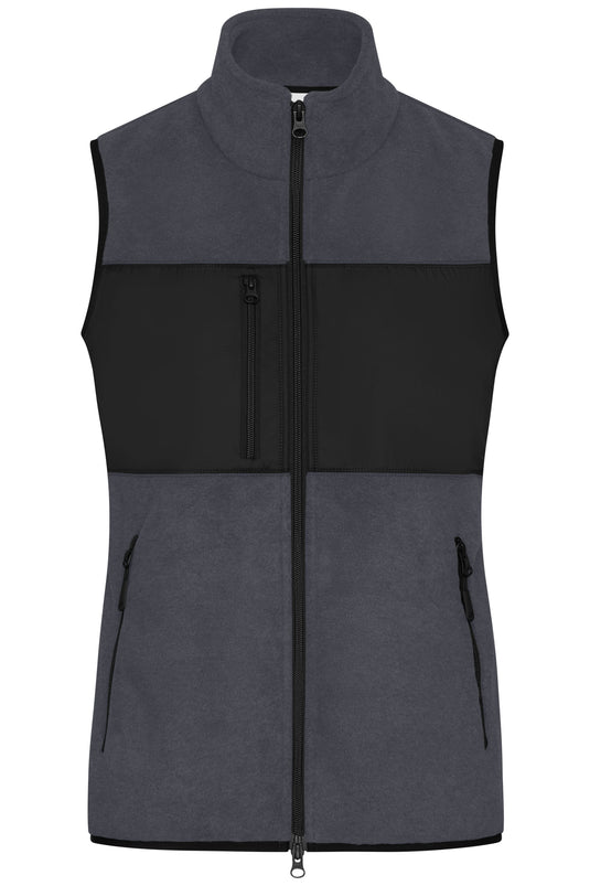 Damen Fleeceweste im Materialmix - JN1309