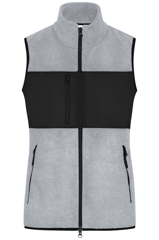 Damen Fleeceweste im Materialmix - JN1309