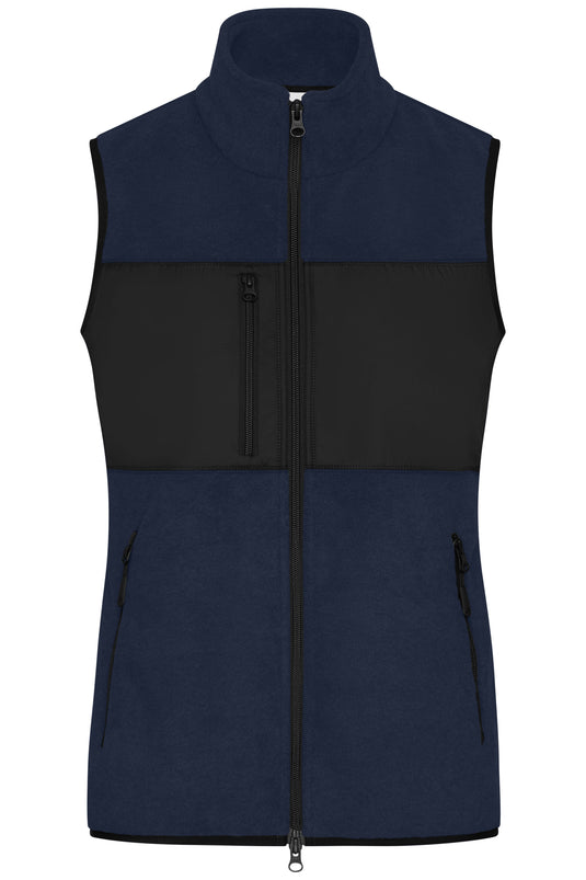 Damen Fleeceweste im Materialmix - JN1309