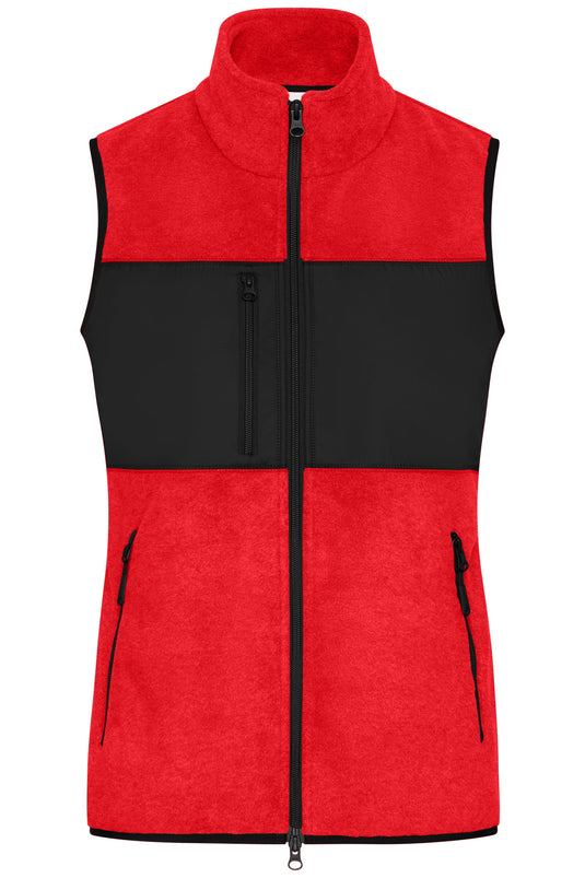 Damen Fleeceweste im Materialmix - JN1309