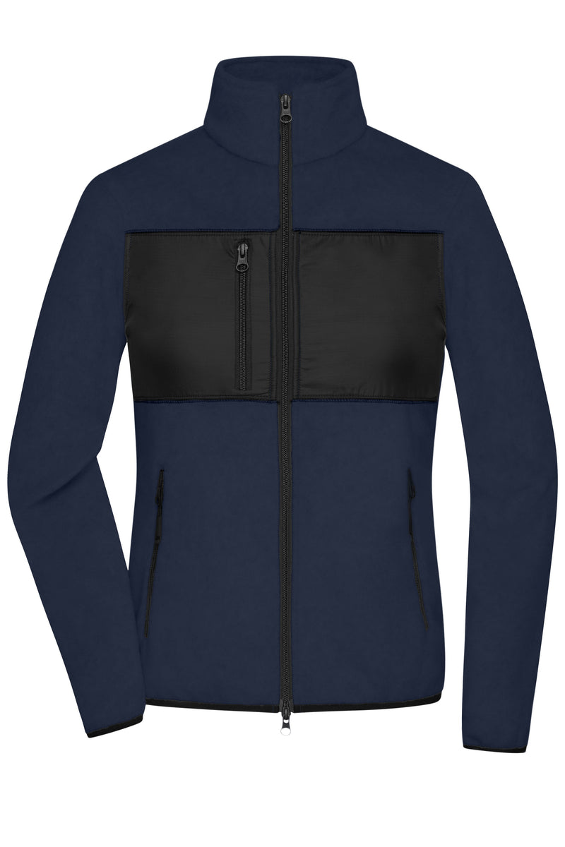 Laden Sie das Bild in Galerie -Viewer, Damen Fleecejacke im Materialmix - JN1311

