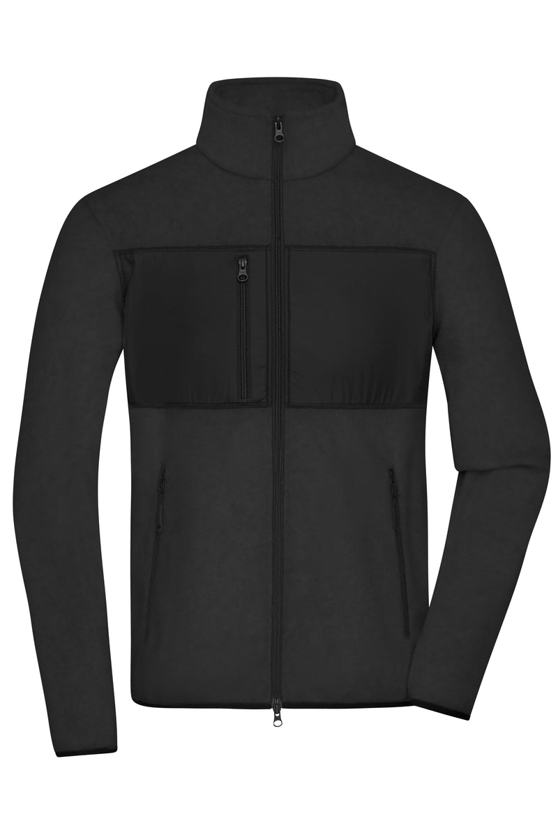 Laden Sie das Bild in Galerie -Viewer, Herren Fleecejacke im Materialmix - JN1312
