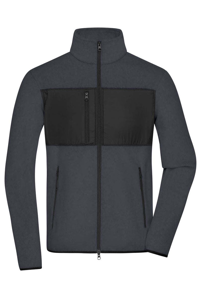 Laden Sie das Bild in Galerie -Viewer, Herren Fleecejacke im Materialmix - JN1312

