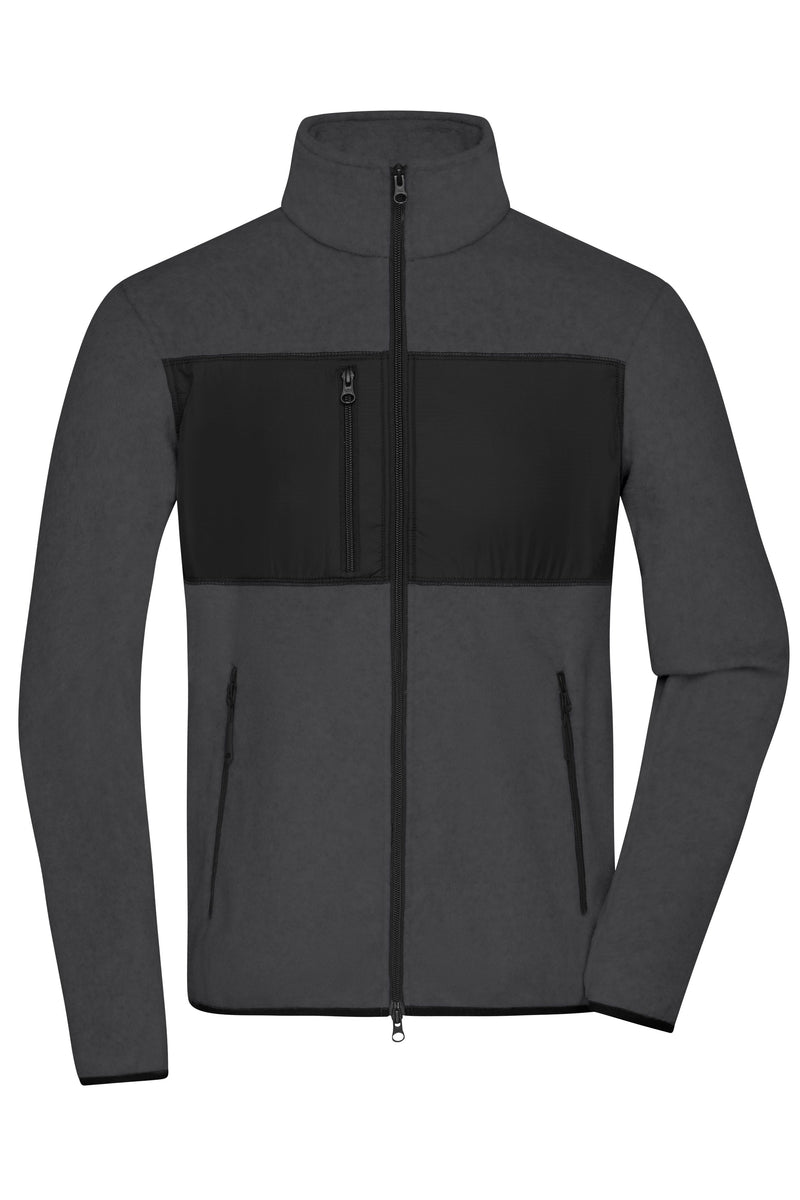 Laden Sie das Bild in Galerie -Viewer, Herren Fleecejacke im Materialmix - JN1312
