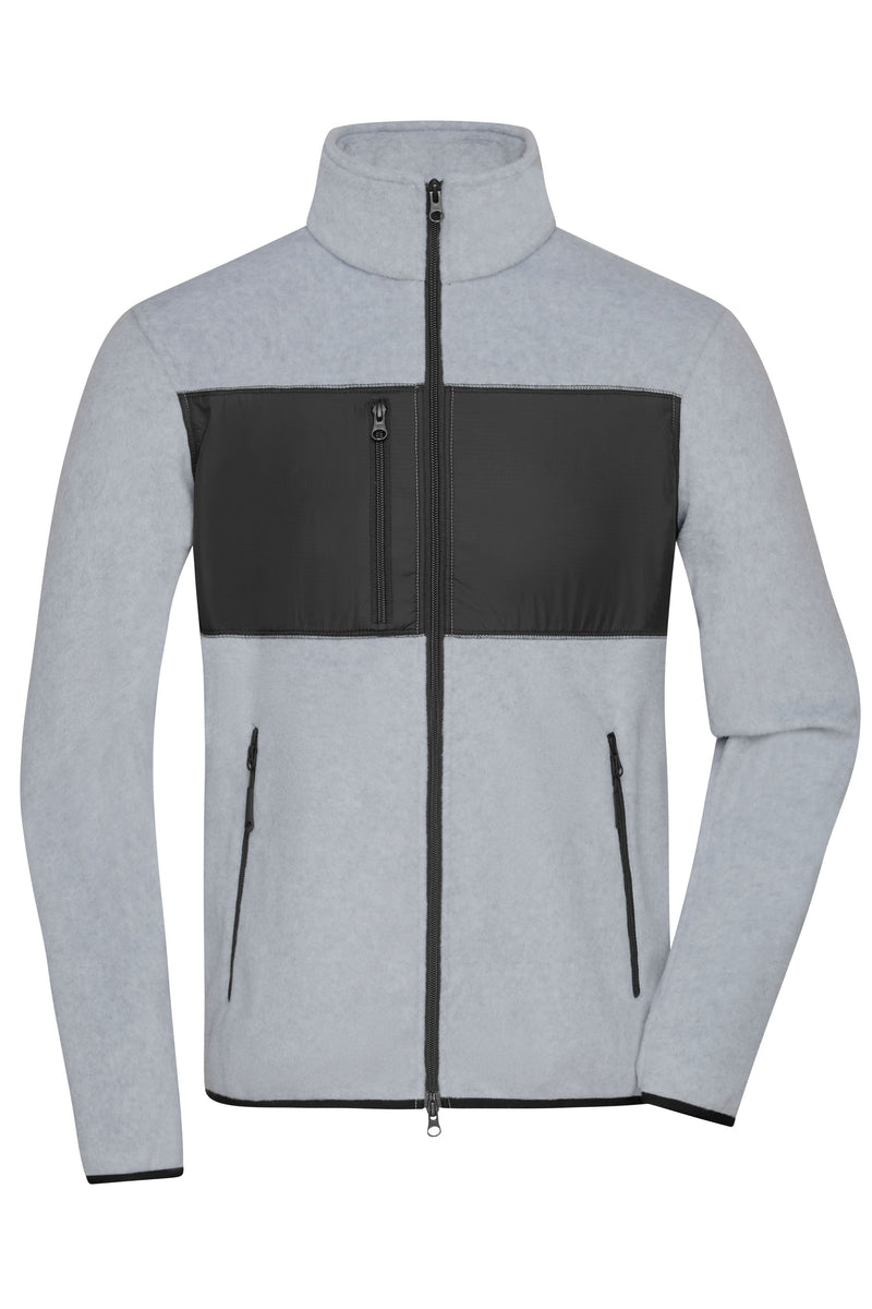 Laden Sie das Bild in Galerie -Viewer, Herren Fleecejacke im Materialmix - JN1312
