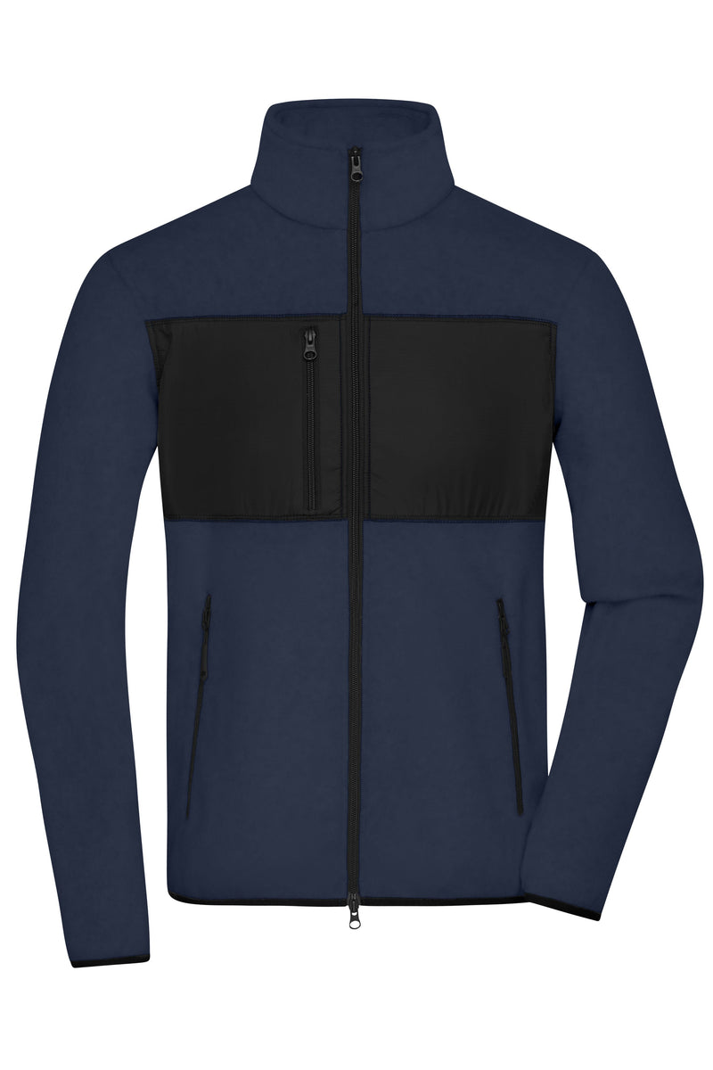 Laden Sie das Bild in Galerie -Viewer, Herren Fleecejacke im Materialmix - JN1312
