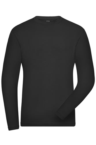 Herren Langarm Shirt aus weichem Elastic-Single-Jersey - JN1804