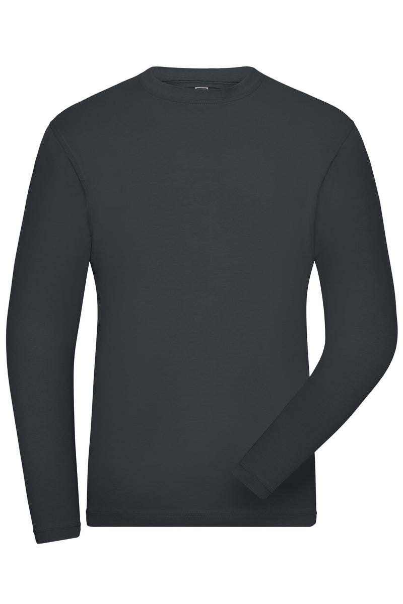 Laden Sie das Bild in Galerie -Viewer, Herren Langarm Shirt aus weichem Elastic-Single-Jersey - JN1804
