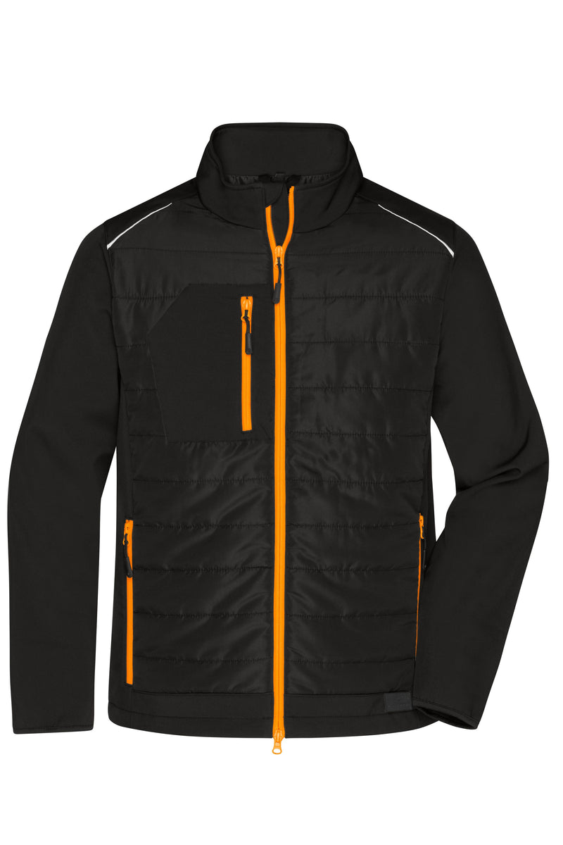 Laden Sie das Bild in Galerie -Viewer, Softshelljacke im attraktiven Materialmix - JN1820
