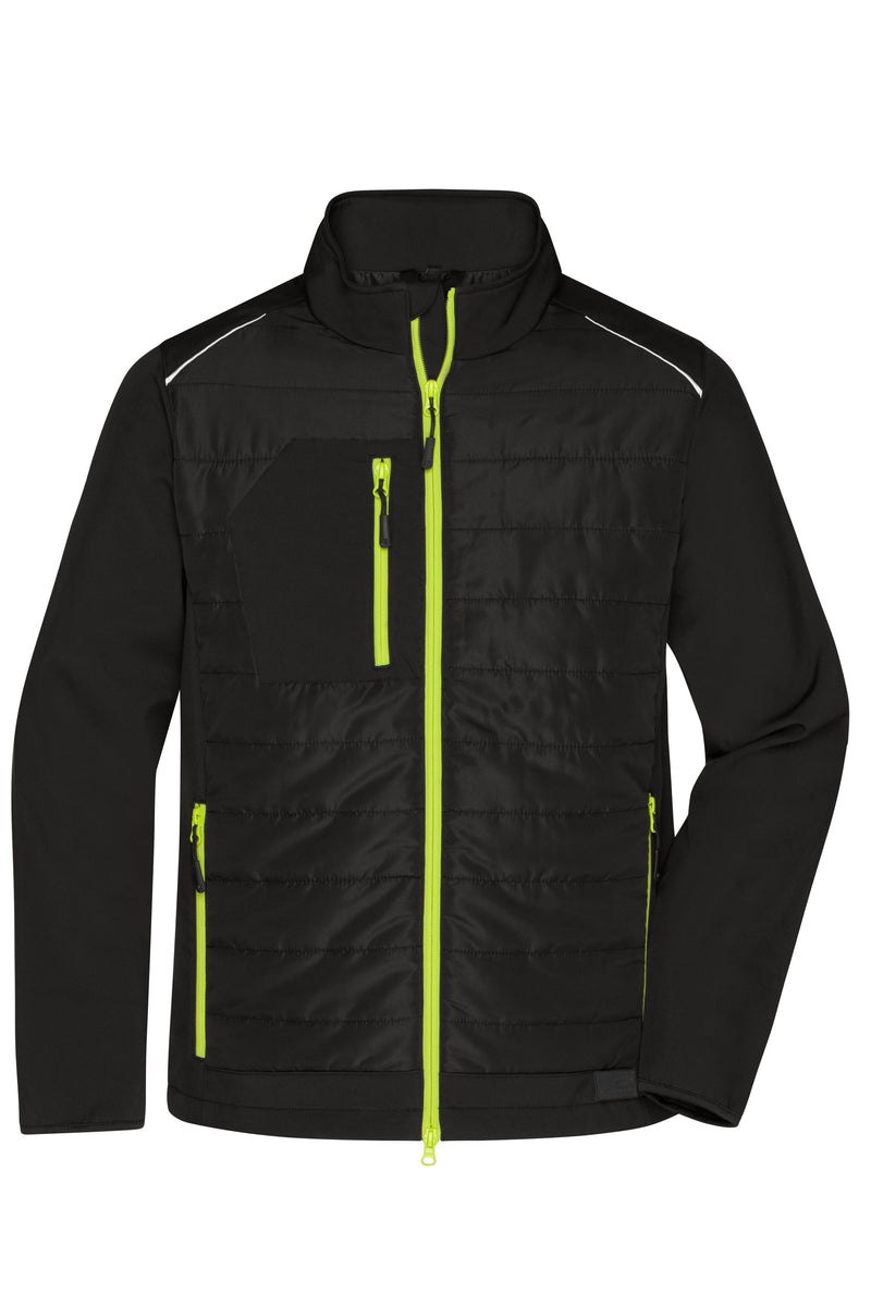 Laden Sie das Bild in Galerie -Viewer, Softshelljacke im attraktiven Materialmix - JN1820
