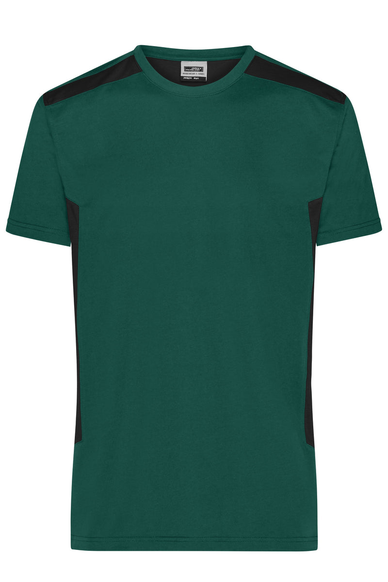 Laden Sie das Bild in Galerie -Viewer, Strapazierfähiges und pflegeleichtes T-Shirt mit Kontrasteinsätzen - JN1824
