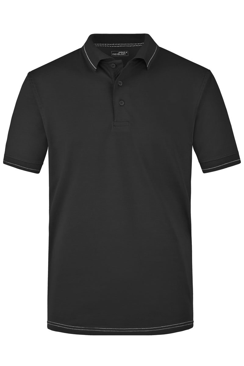 Laden Sie das Bild in Galerie -Viewer, Hochwertiges Poloshirt mit Kontraststreifen - Herren - JN569
