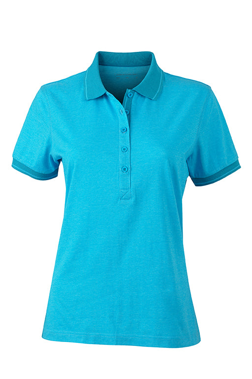 Melange Polo mit modischen Details - JN705