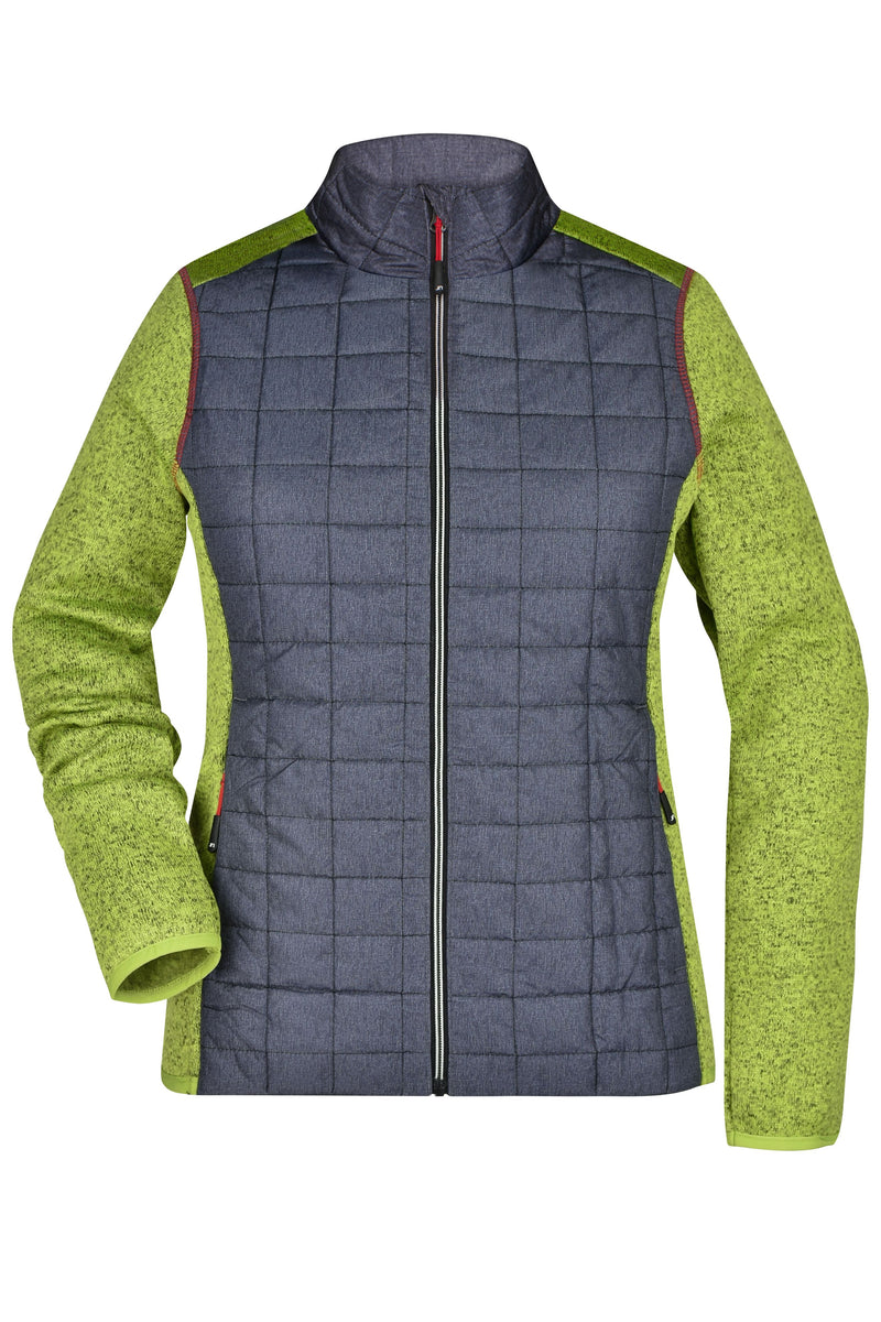 Laden Sie das Bild in Galerie -Viewer, Strickfleecejacke im stylischen Materialmix - JN741
