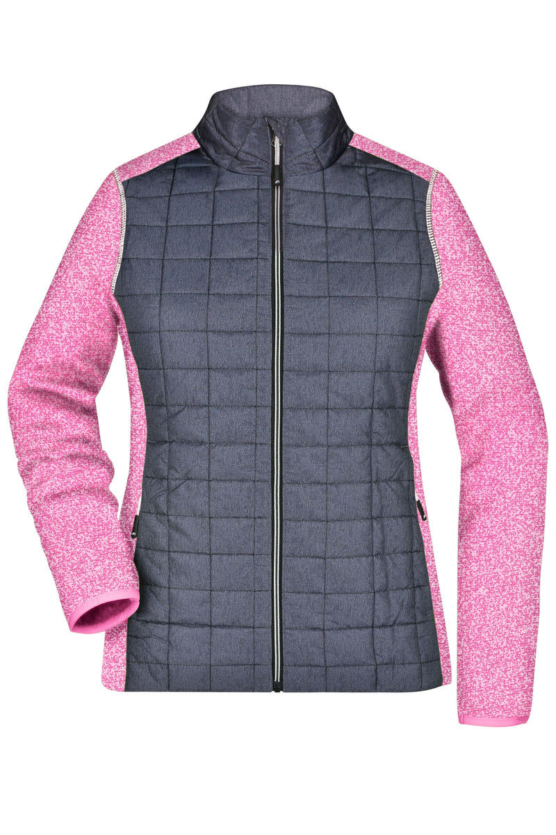 Laden Sie das Bild in Galerie -Viewer, Strickfleecejacke im stylischen Materialmix - JN741
