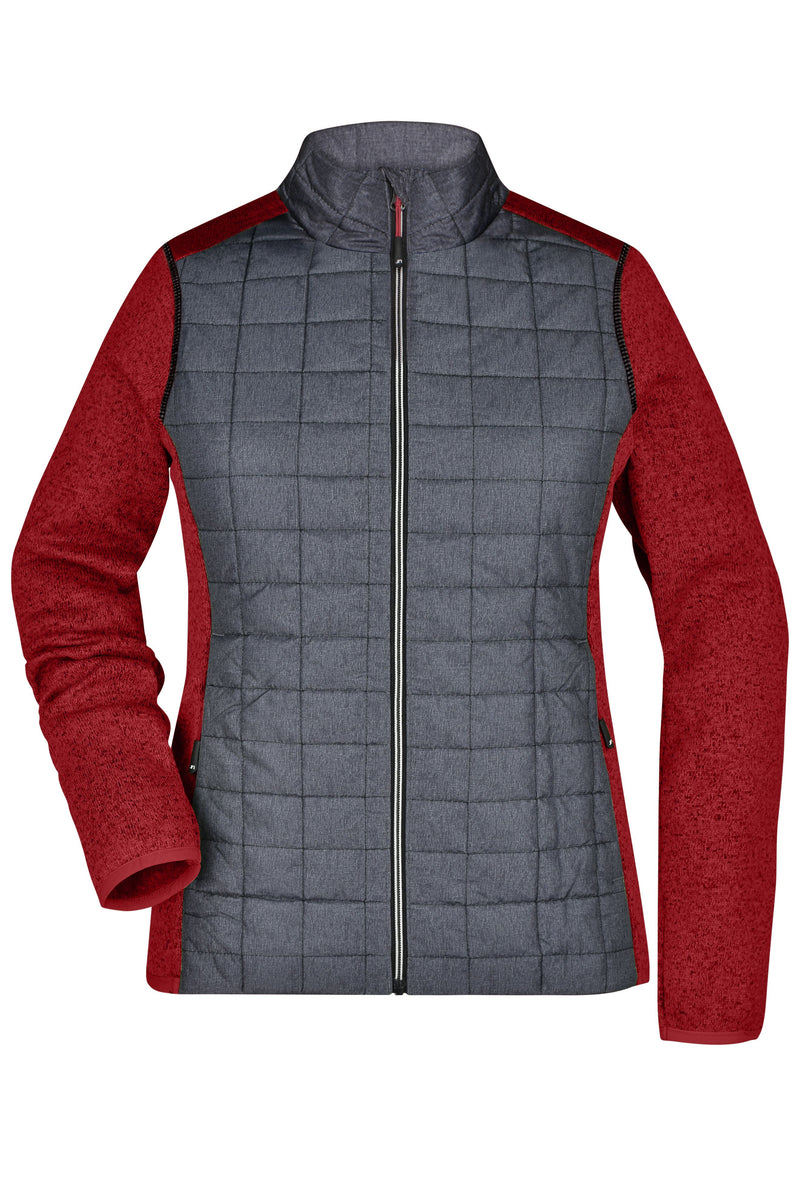 Laden Sie das Bild in Galerie -Viewer, Strickfleecejacke im stylischen Materialmix - JN741
