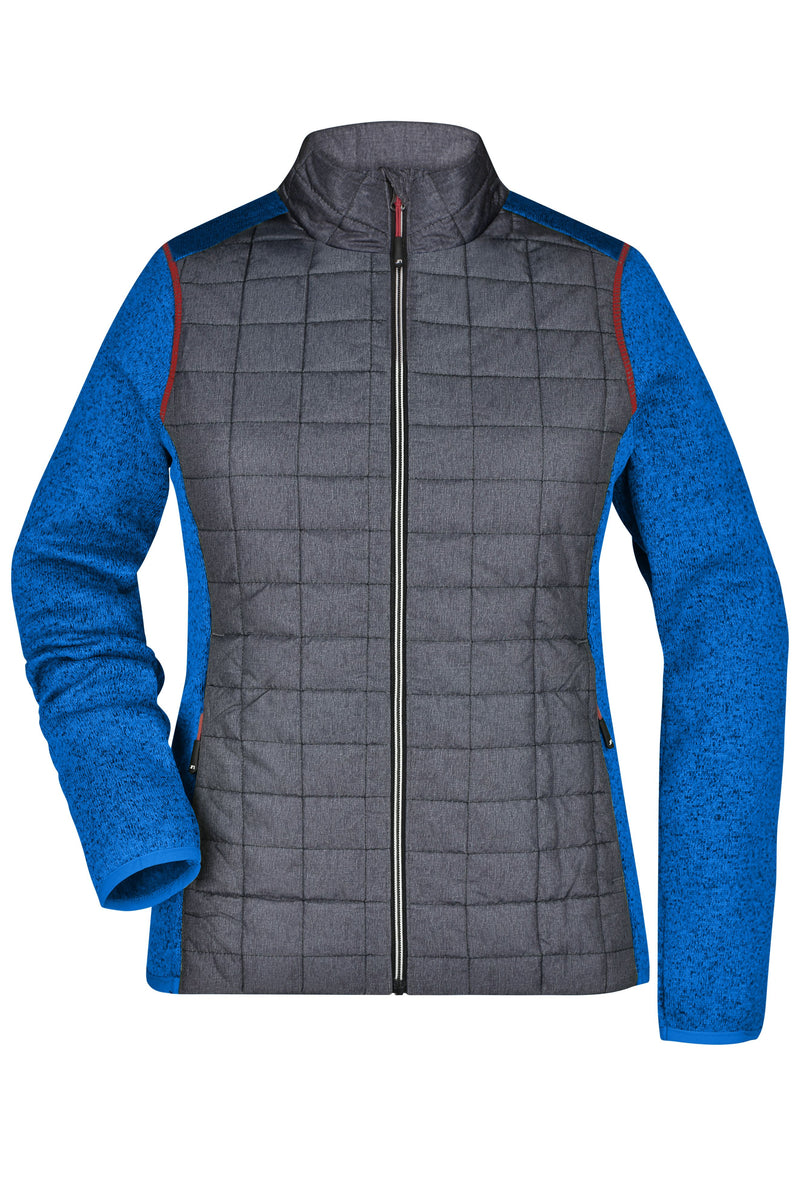 Laden Sie das Bild in Galerie -Viewer, Strickfleecejacke im stylischen Materialmix - JN741
