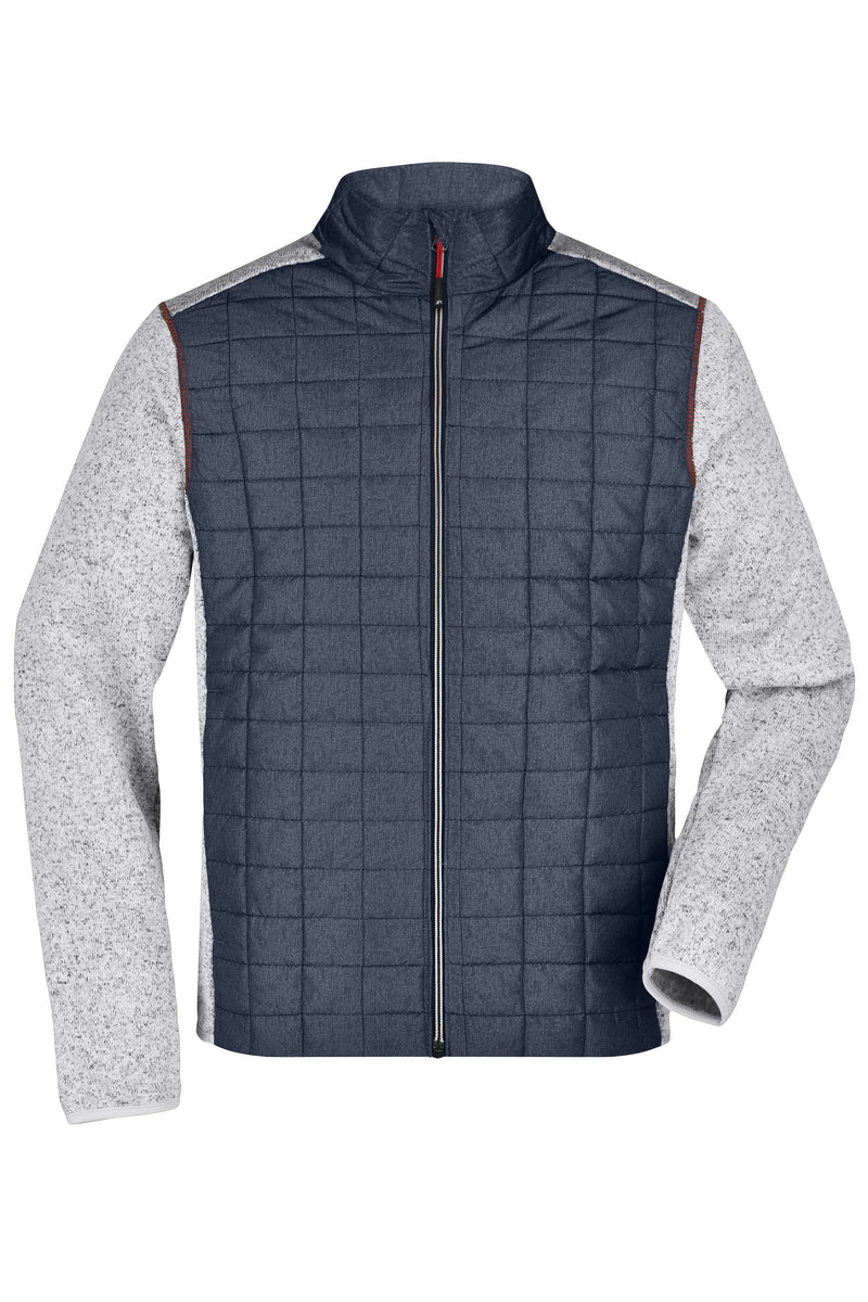 Laden Sie das Bild in Galerie -Viewer, Strickfleecejacke im stylischen Materialmix - JN742
