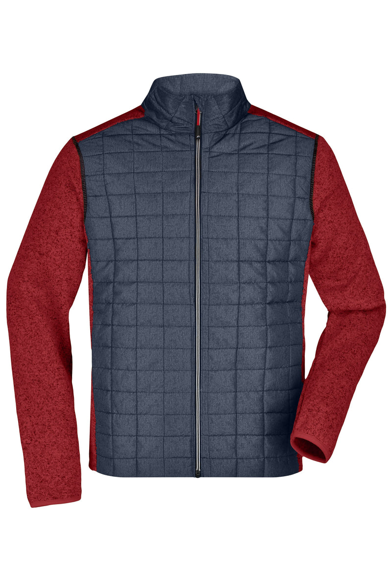 Laden Sie das Bild in Galerie -Viewer, Strickfleecejacke im stylischen Materialmix - JN742
