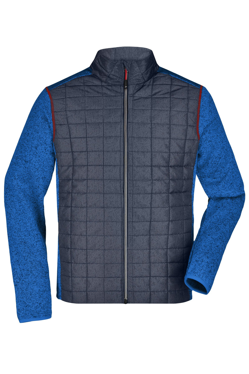 Laden Sie das Bild in Galerie -Viewer, Strickfleecejacke im stylischen Materialmix - JN742
