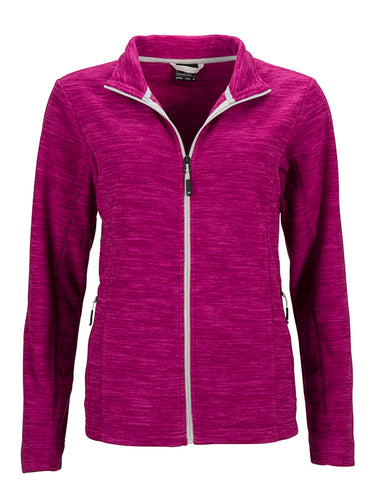 Damen Fleecejacke in modischer Melange-Optik - JN769