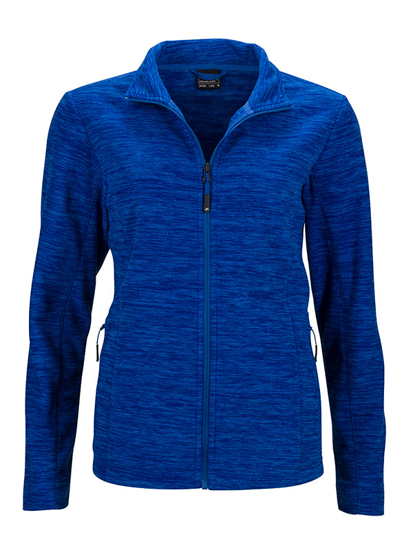 Laden Sie das Bild in Galerie -Viewer, Damen Fleecejacke in modischer Melange-Optik - JN769
