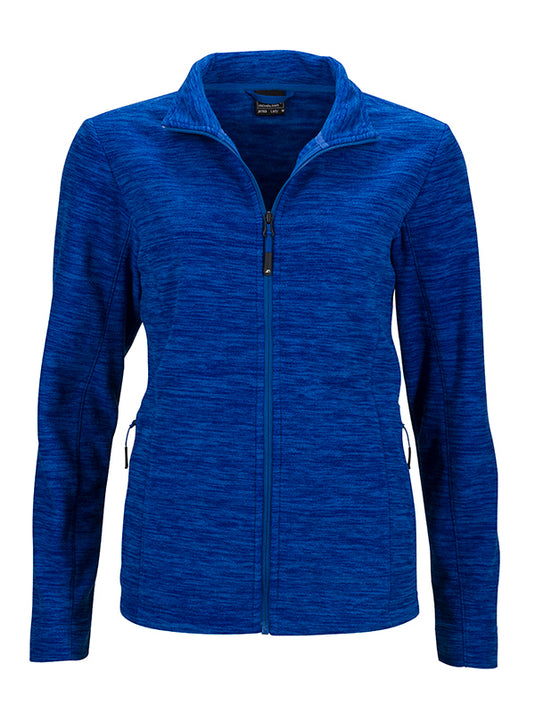 Damen Fleecejacke in modischer Melange-Optik - JN769