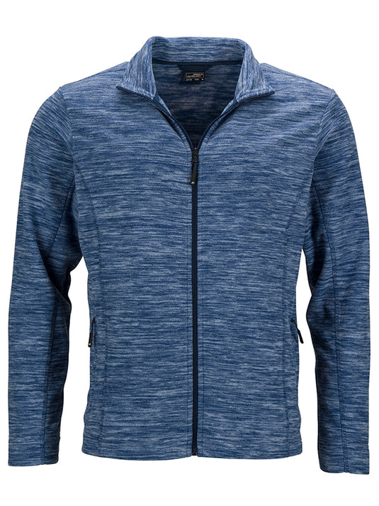 Herren Fleecejacke in modischer Melange-Optik - JN770