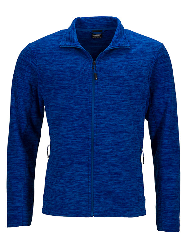 Laden Sie das Bild in Galerie -Viewer, Herren Fleecejacke in modischer Melange-Optik - JN770
