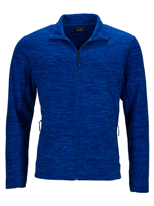 Herren Fleecejacke in modischer Melange-Optik - JN770