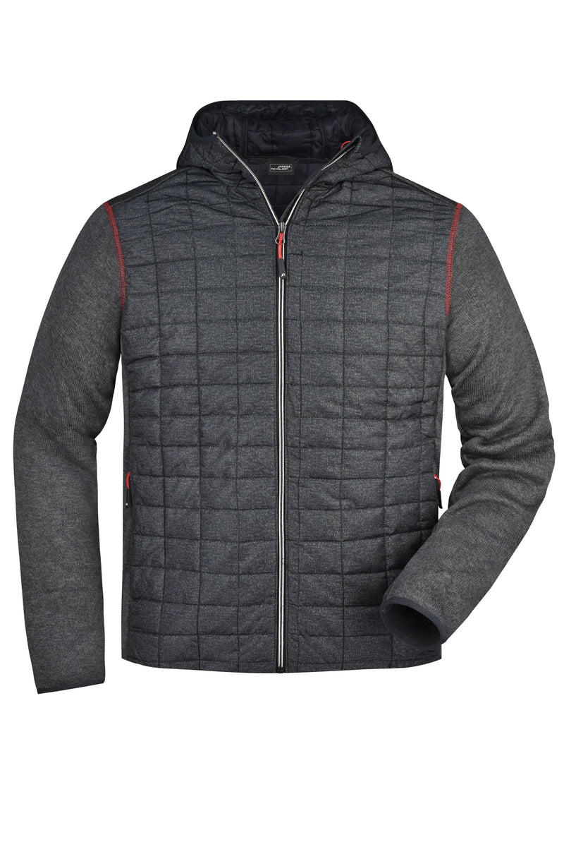Laden Sie das Bild in Galerie -Viewer, Strickfleecejacke im stylischen Materialmix - JN772
