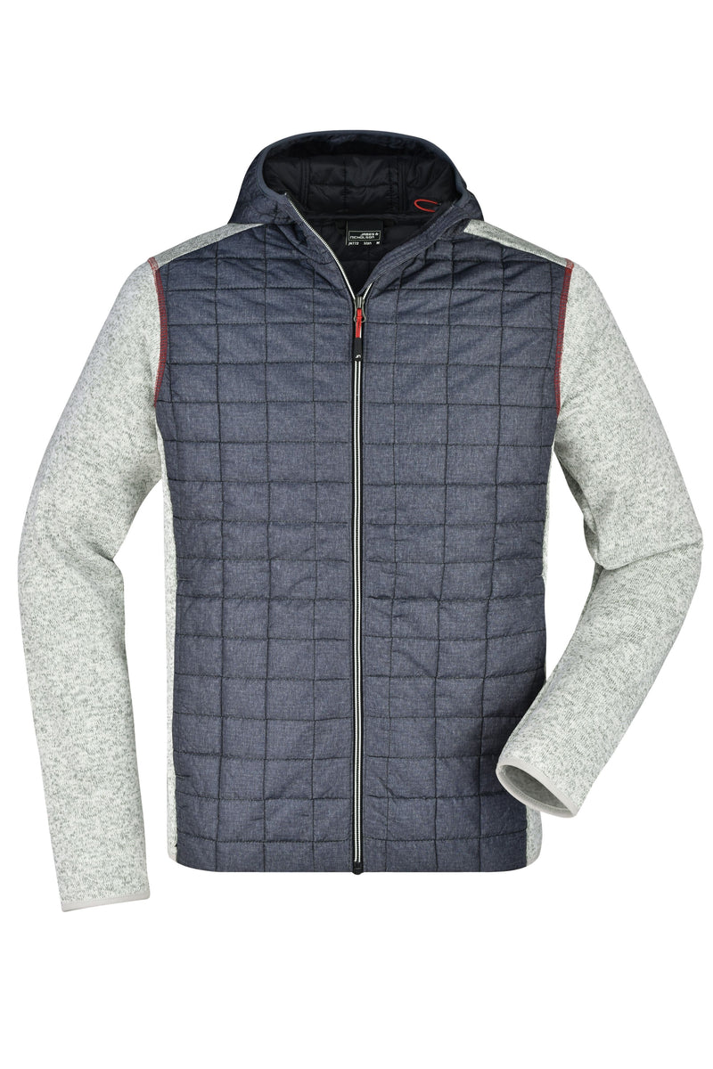 Laden Sie das Bild in Galerie -Viewer, Strickfleecejacke im stylischen Materialmix - JN772

