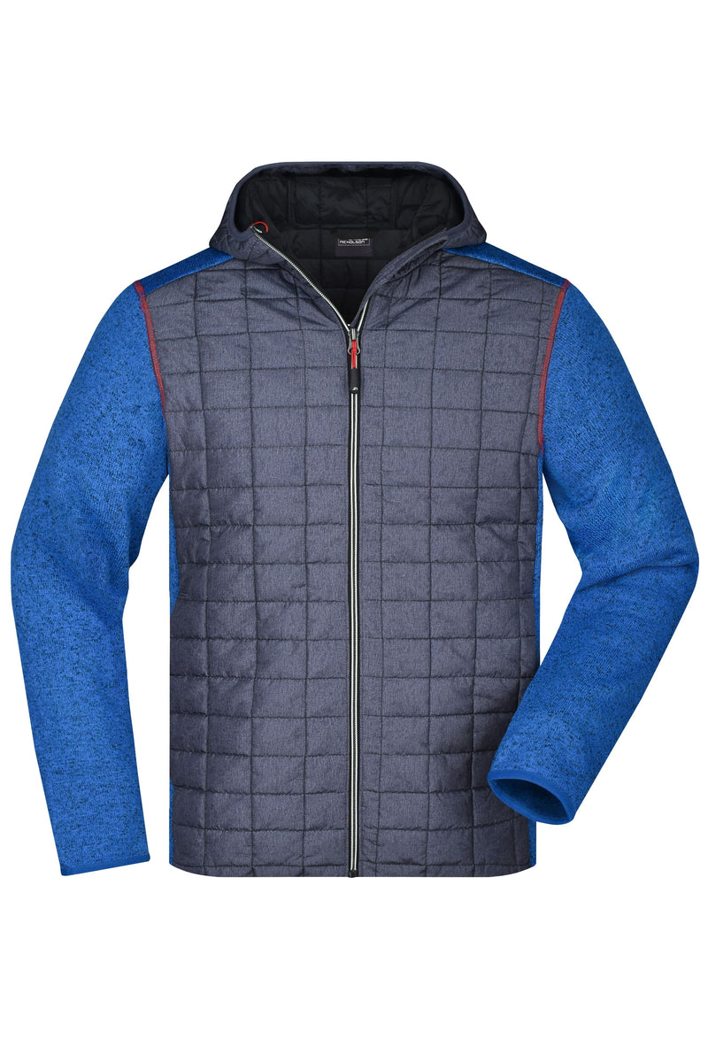 Laden Sie das Bild in Galerie -Viewer, Strickfleecejacke im stylischen Materialmix - JN772
