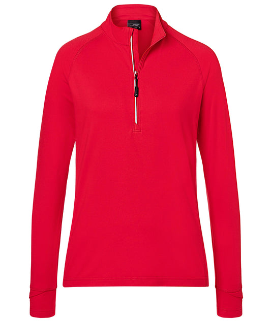 Langarm-Shirt mit Reißverschluss für Sport und Freizeit - JN787
