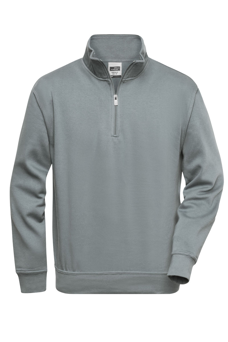 Laden Sie das Bild in Galerie -Viewer, Sweatshirt mit Stehkragen und Reißverschluss - JN831
