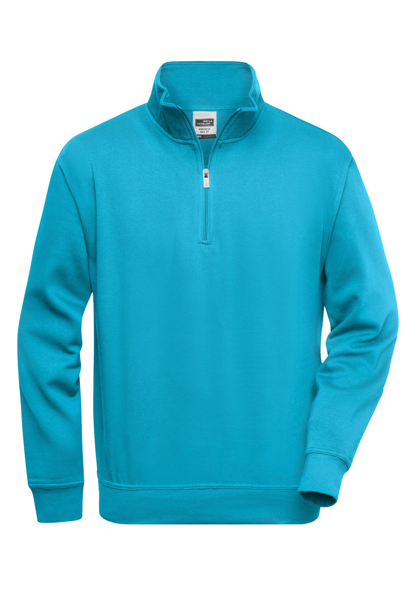 Laden Sie das Bild in Galerie -Viewer, Sweatshirt mit Stehkragen und Reißverschluss - JN831
