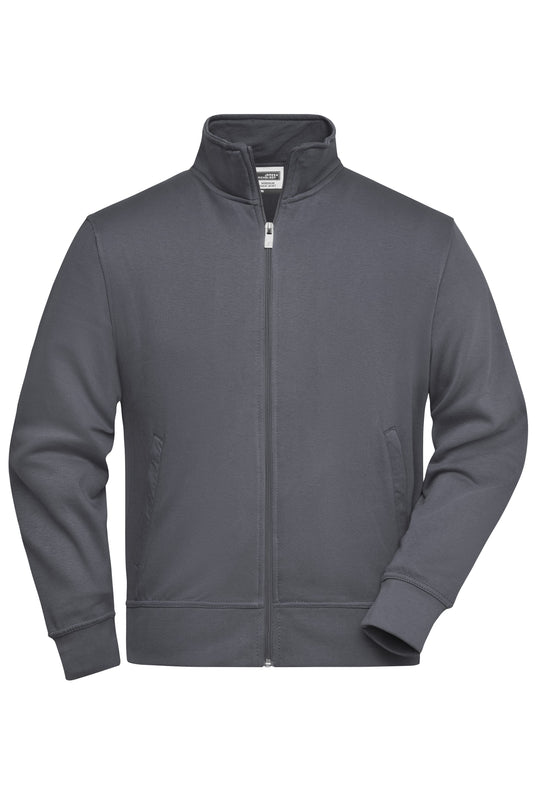 Sweat-Jacke mit Stehkragen und Reißverschluss - JN836