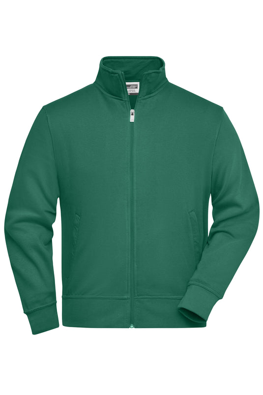 Sweat-Jacke mit Stehkragen und Reißverschluss - JN836