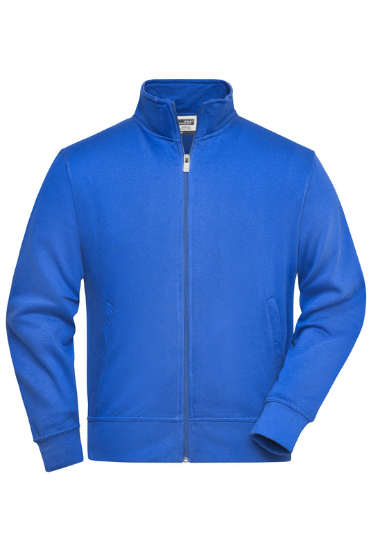 Sweat-Jacke mit Stehkragen und Reißverschluss - JN836