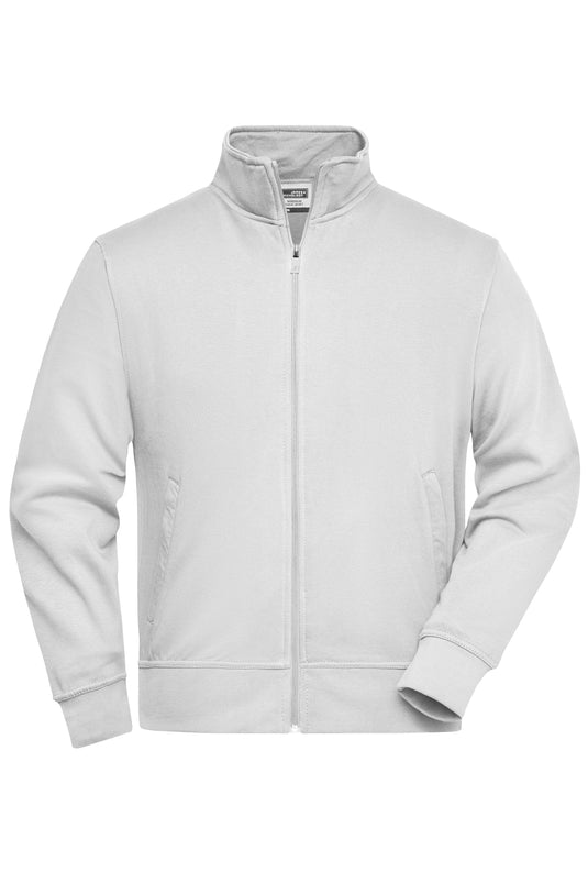 Sweat-Jacke mit Stehkragen und Reißverschluss - JN836