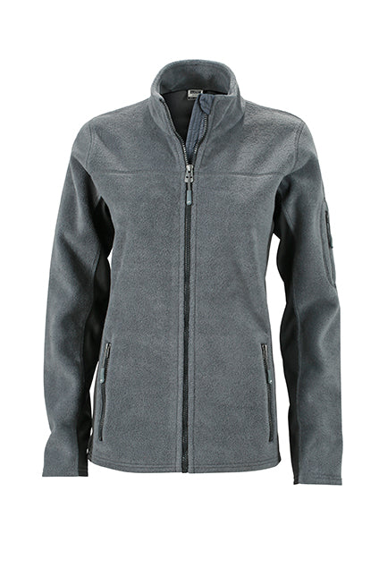 Laden Sie das Bild in Galerie -Viewer, Strapazierfähige Fleece Jacke im Materialmix - JN841
